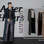 Верхняя одежда для мужчин Sebastian long coat men для Sims 4 Верхняя одежда для мужчин Sebastian long coat men для Sims 4