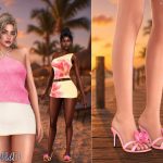 Летний мини-сет Midnight Orchid Set для Sims 4