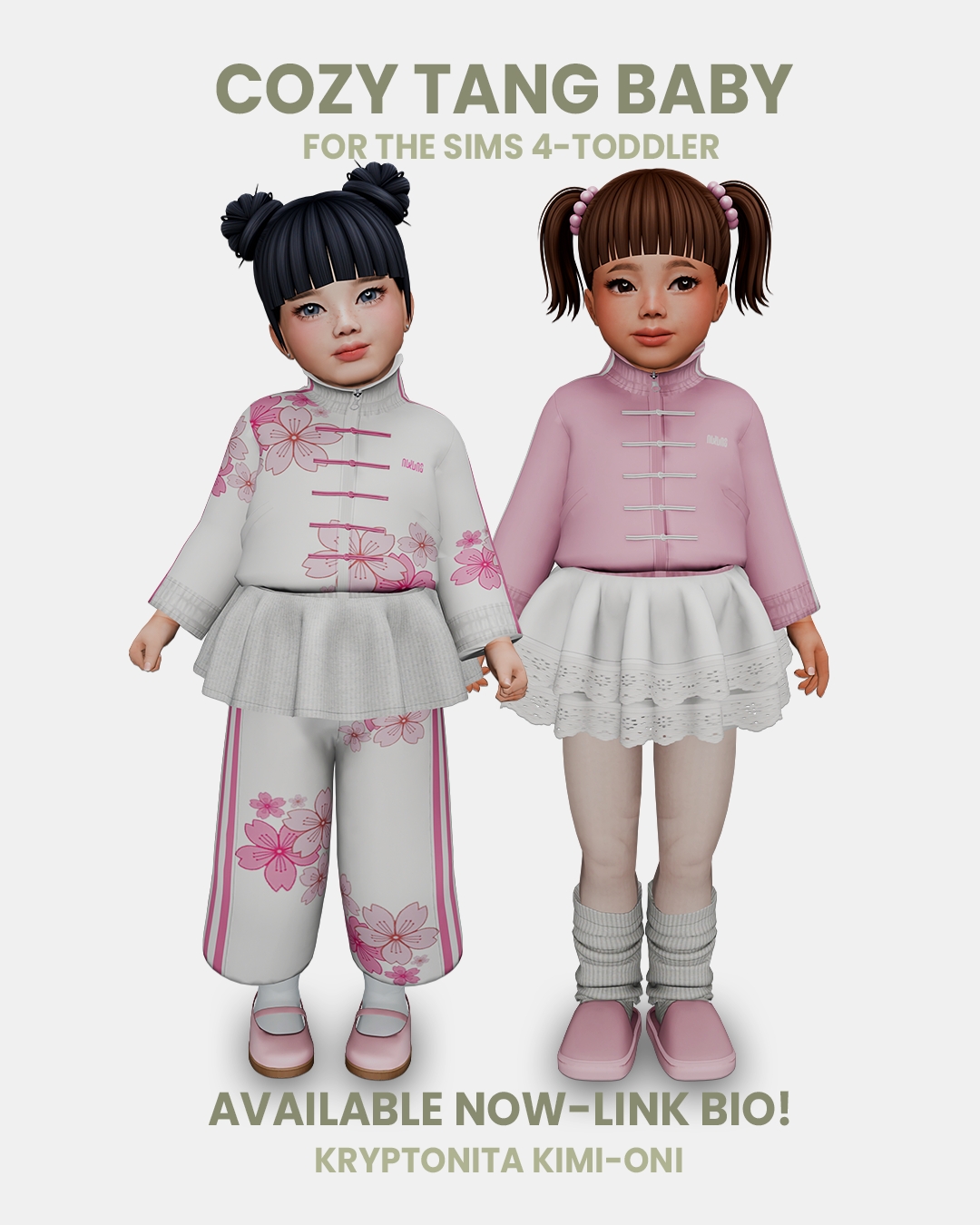 Азиатский комплект для малышек Cozy Tang Baby для Sims 4