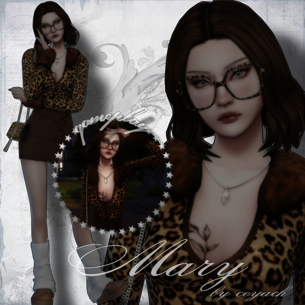 Mary by ceyach для Sims 4