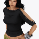 Кофточка для симочек Isabella Vrana Hook & Eye Top для Sims 4 Кофточка для симочек Isabella Vrana Hook & Eye Top для Sims 4