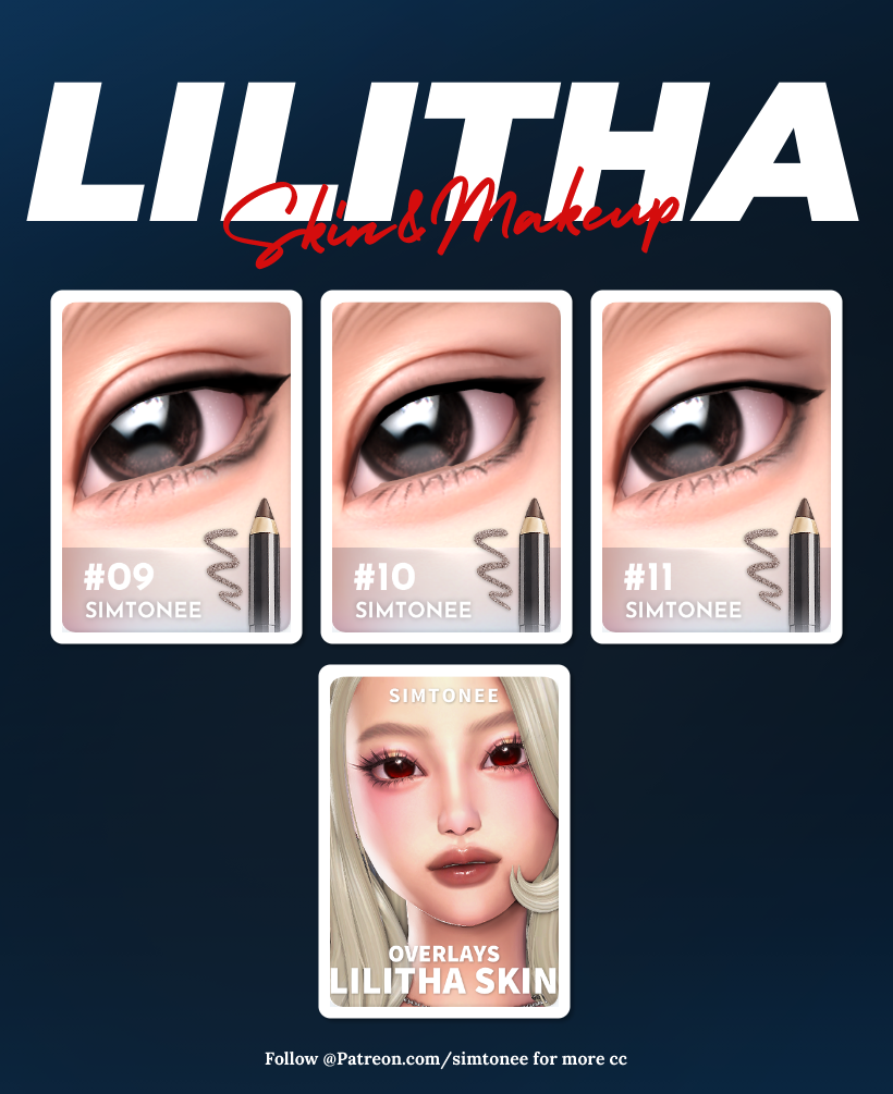 Генетика и косметика LILITHA PACK для Sims 4