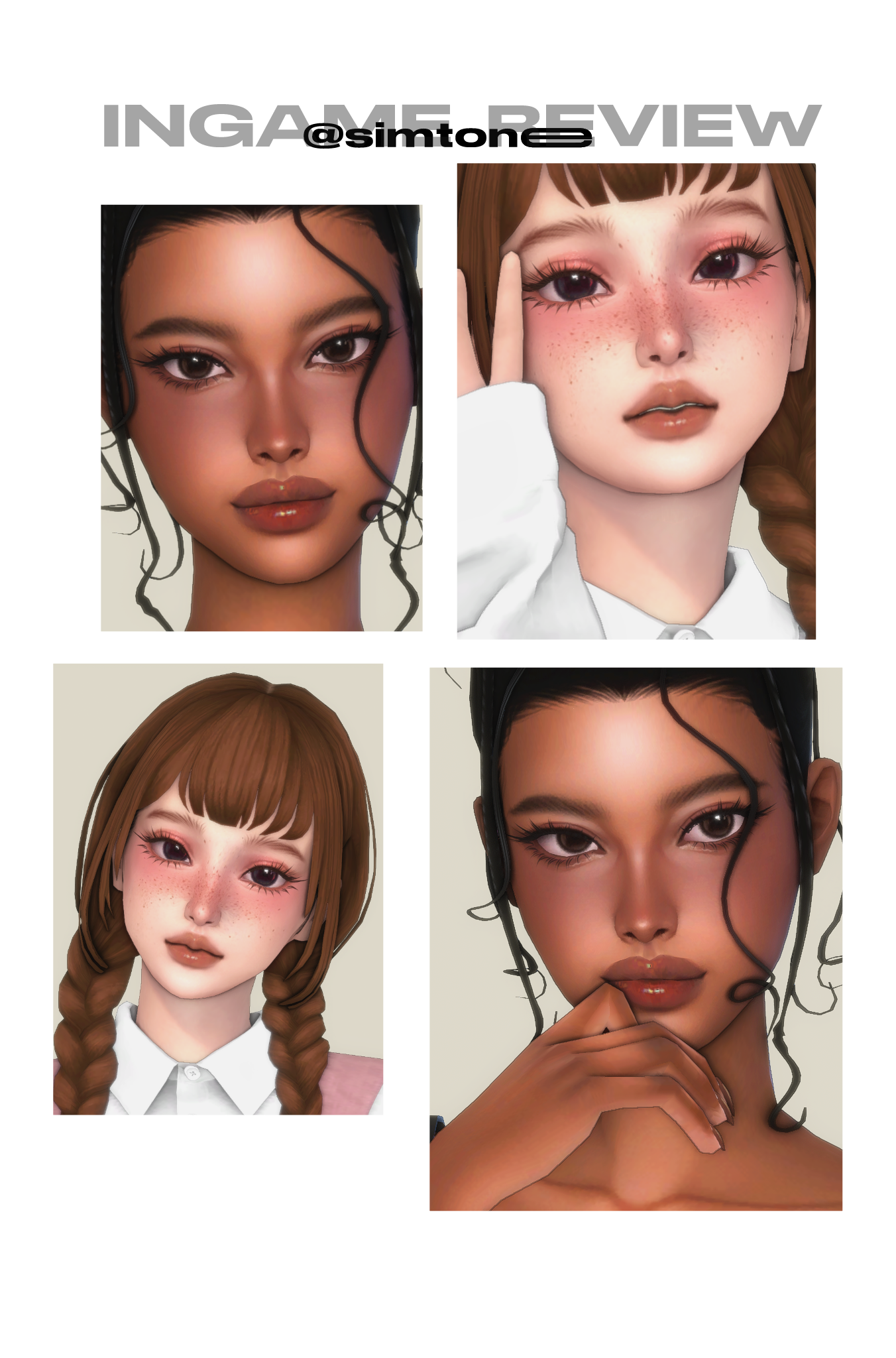 Набор косметики PETAL PACK для Sims 4