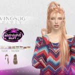 Женская прическа long straight hair для Sims 4 Женская прическа long straight hair для Sims 4