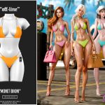 Бикини для симочек Monet Bikini для Sims 4
