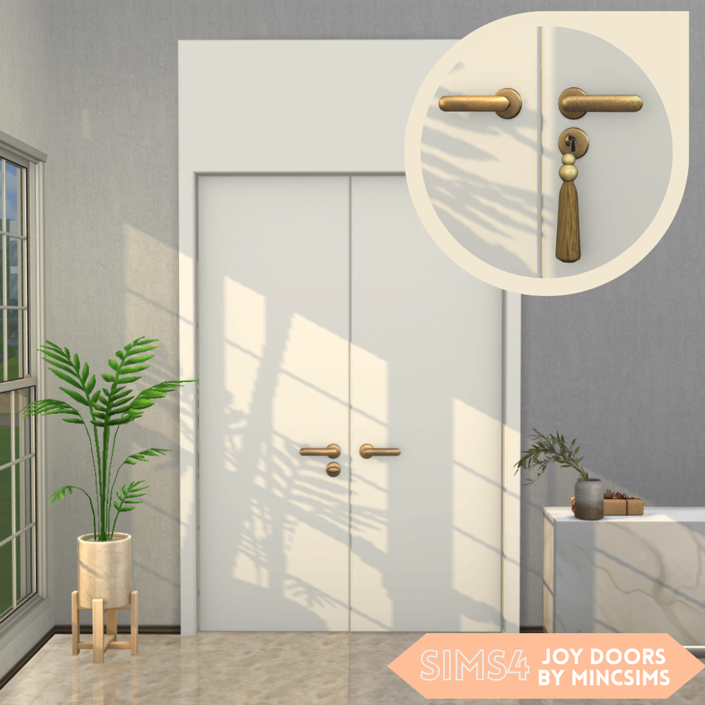 Набор межкомнатных дверей Joy Interior Doors для Sims 4