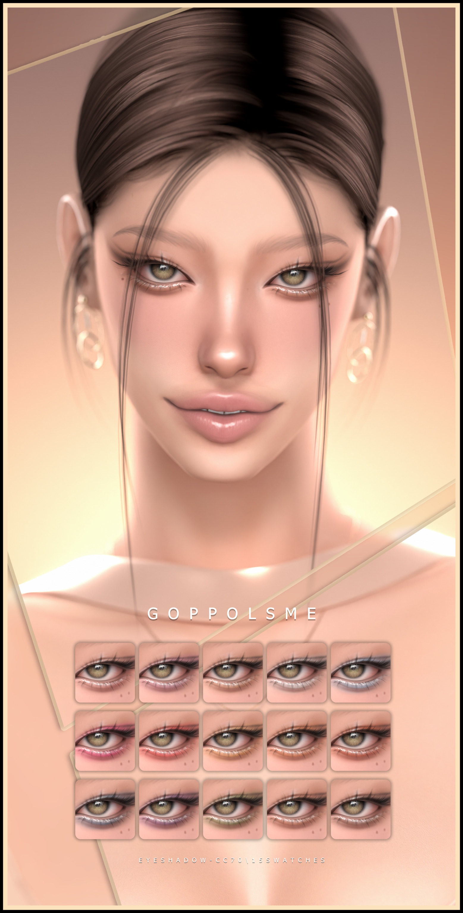Тени для век Eyeshadow CC 70 для Sims 4