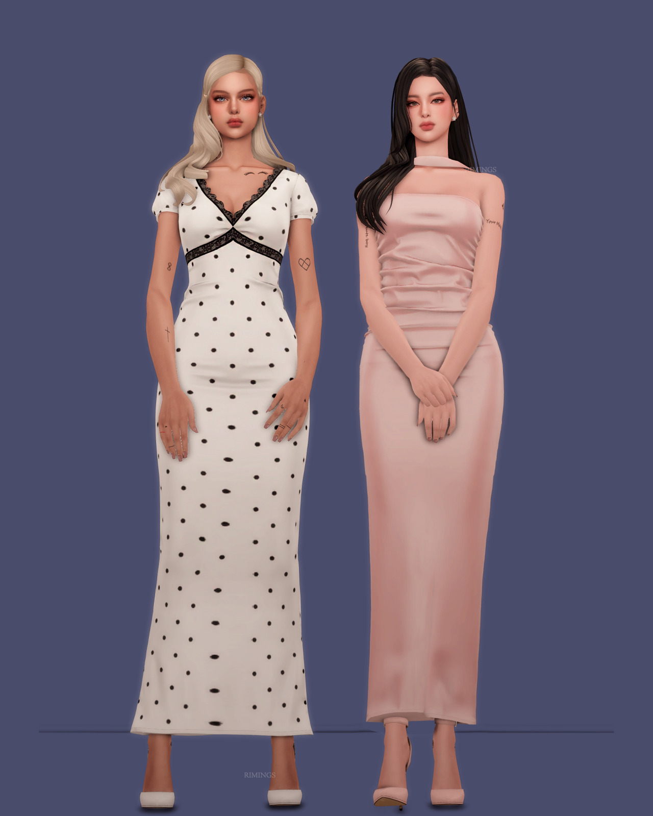 Вечерний сет для симочек Dilemma для Sims 4