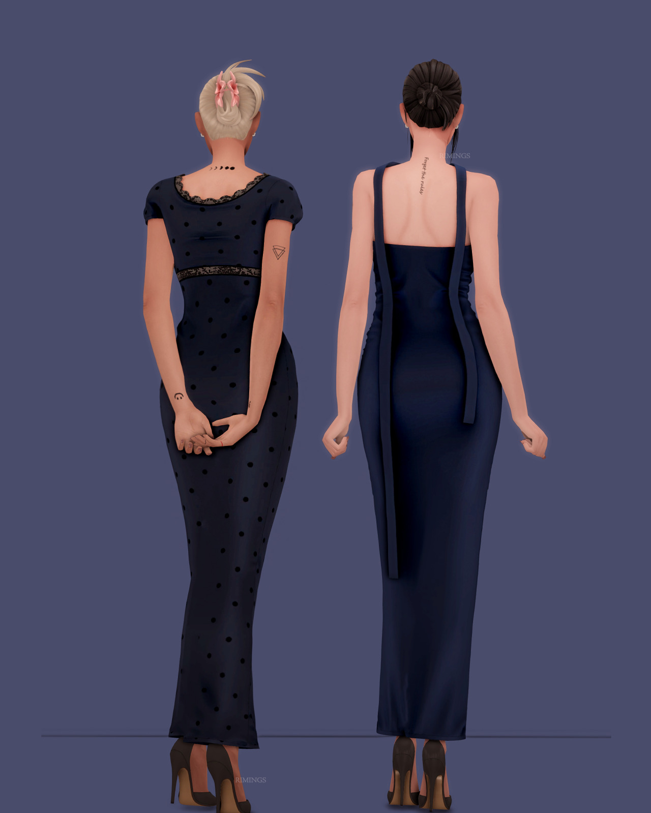 Вечерний сет для симочек Dilemma для Sims 4