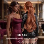 Женская прическа Lili Hairstyle - Super Long для Sims 4 Женская прическа Lili Hairstyle - Super Long для Sims 4