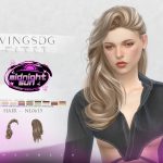 Прическа Long curly hair для Sims 4 Прическа Long curly hair для Sims 4