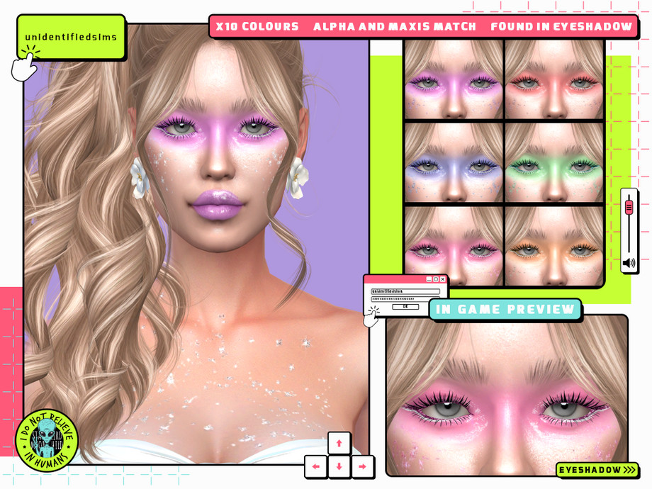 Тени Midnight Sun Eyeshadow для Sims 4