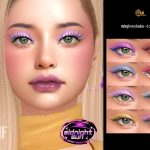 Макияж глаз IMF Midnight Eyeshadow для Sims 4