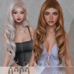 Женская прическа Onyx Hair для Sims 4 Женская прическа Onyx Hair для Sims 4