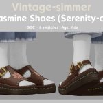 Сандалии для девочек Jasmine Shoes для Sims 4