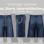 Шорты для детей Jax Shorts для Sims 4