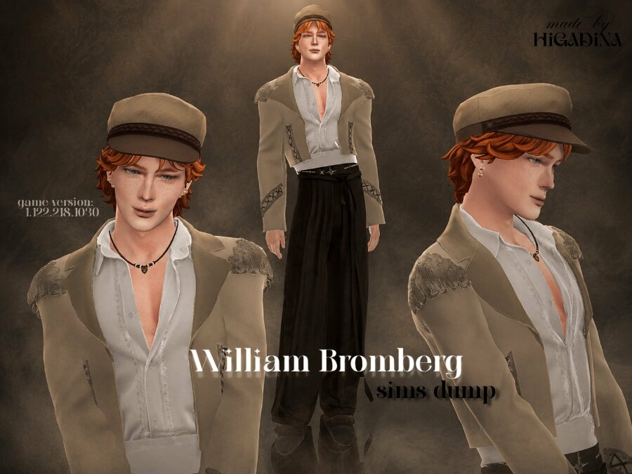 William Bromberg by HiGadina для Sims 4