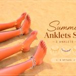 Браслеты для ног Summer Anklets Set для Sims 4