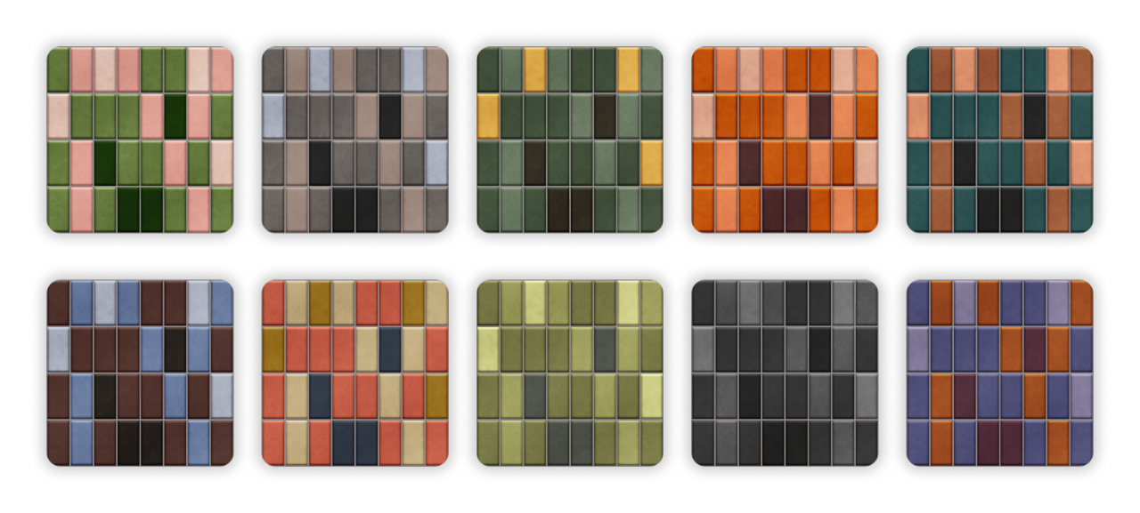 Плитка для стен и пола Haze Tiles для Sims 4