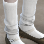 Высокие носки Rib Long Socks для Sims 4