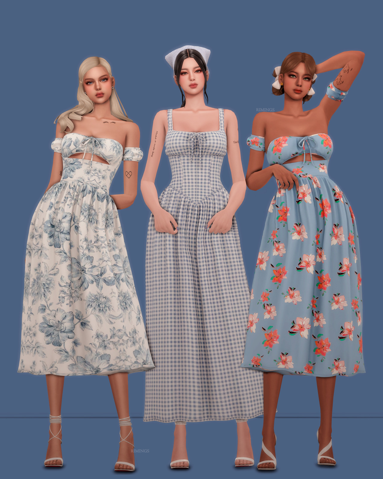 Летний мини-сет My Sun Dress Season для Sims 4