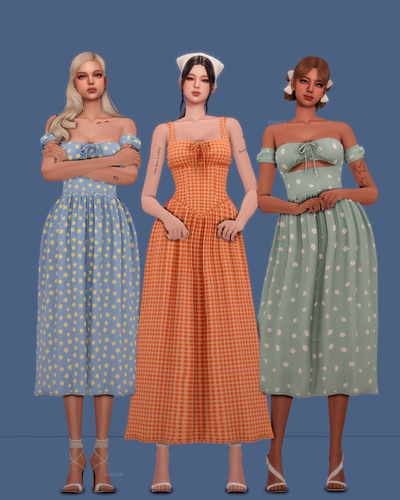 Летний мини-сет My Sun Dress Season для Sims 4