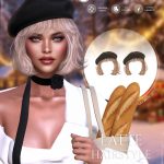 Женская прическа LATTE HAIR для Sims 4 Женская прическа LATTE HAIR для Sims 4