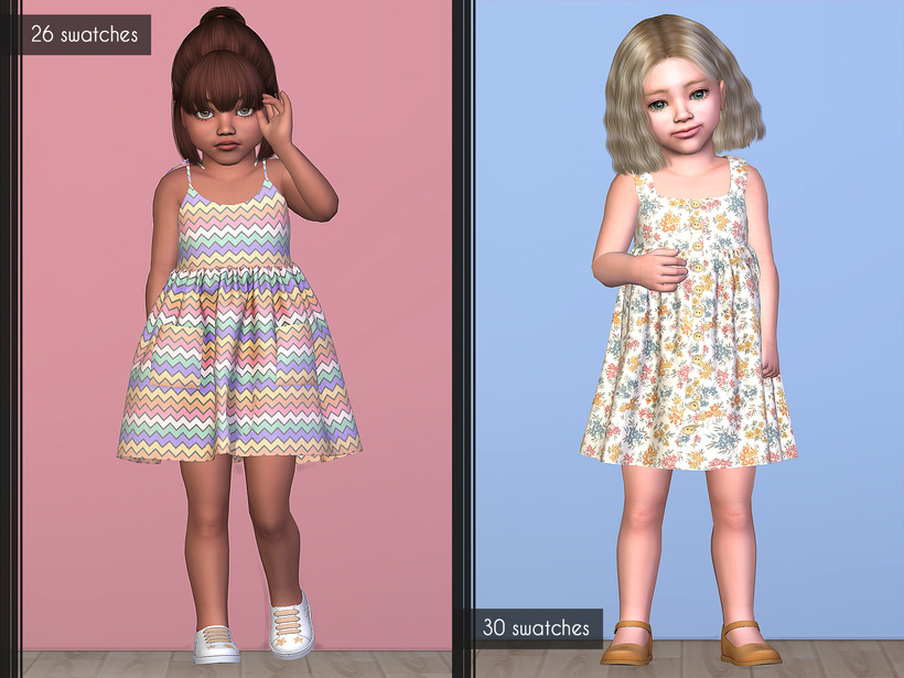 Коллекция одежды для малышек Little cuties collection для Sims 4
