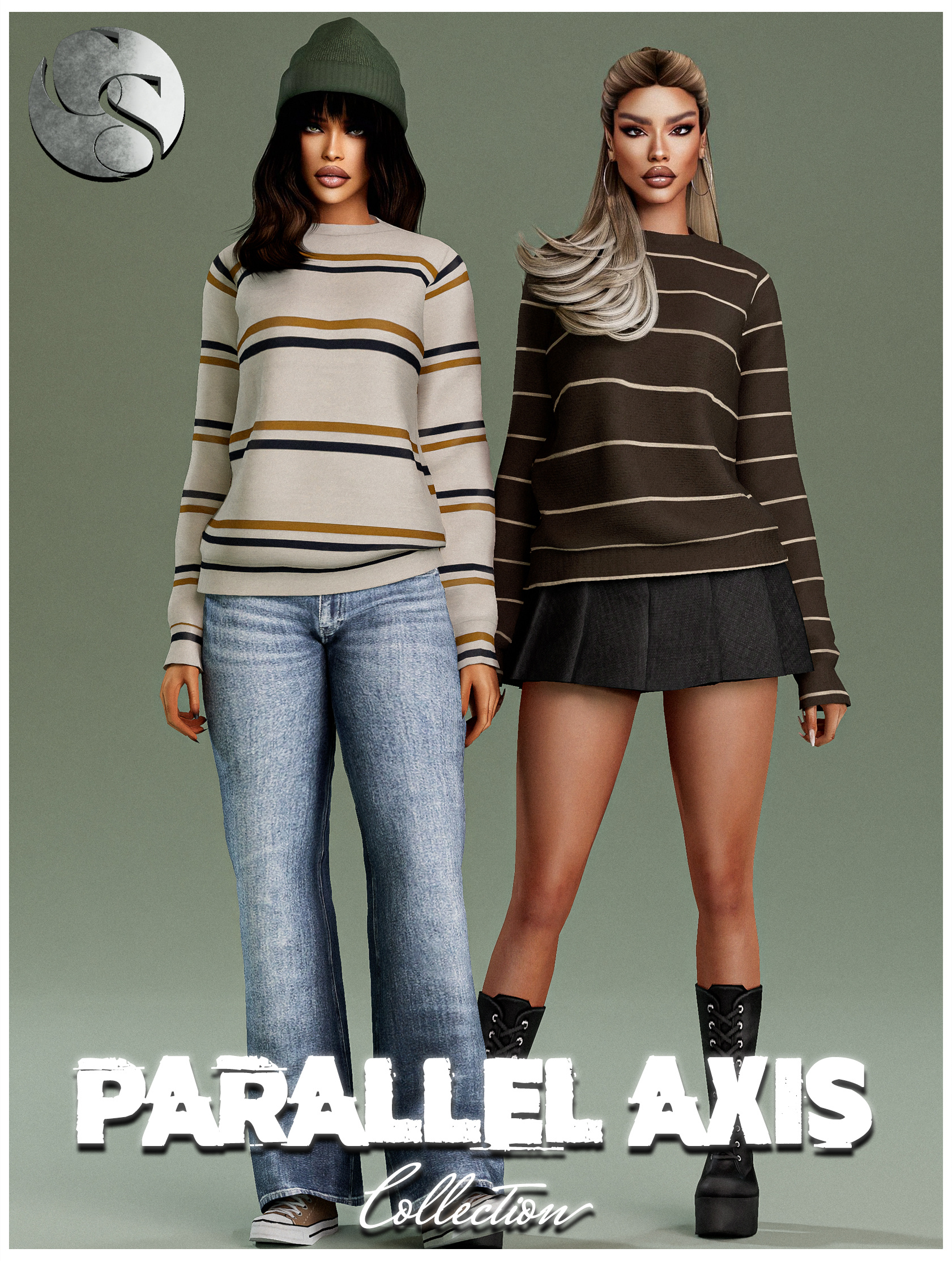 Мини сет для симочек Parallel Axis Collection для Sims 4