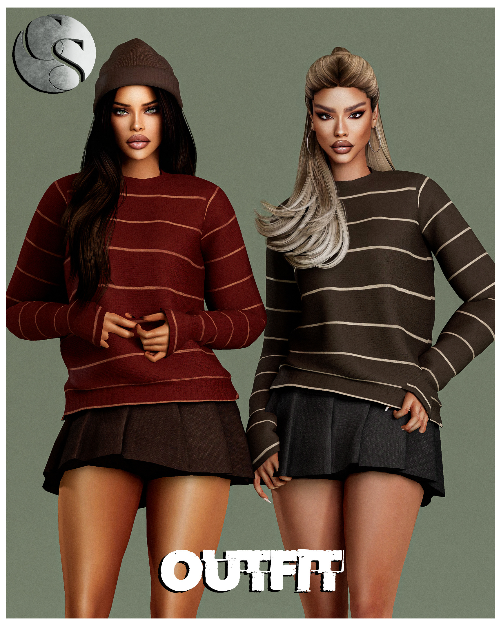 Мини сет для симочек Parallel Axis Collection для Sims 4