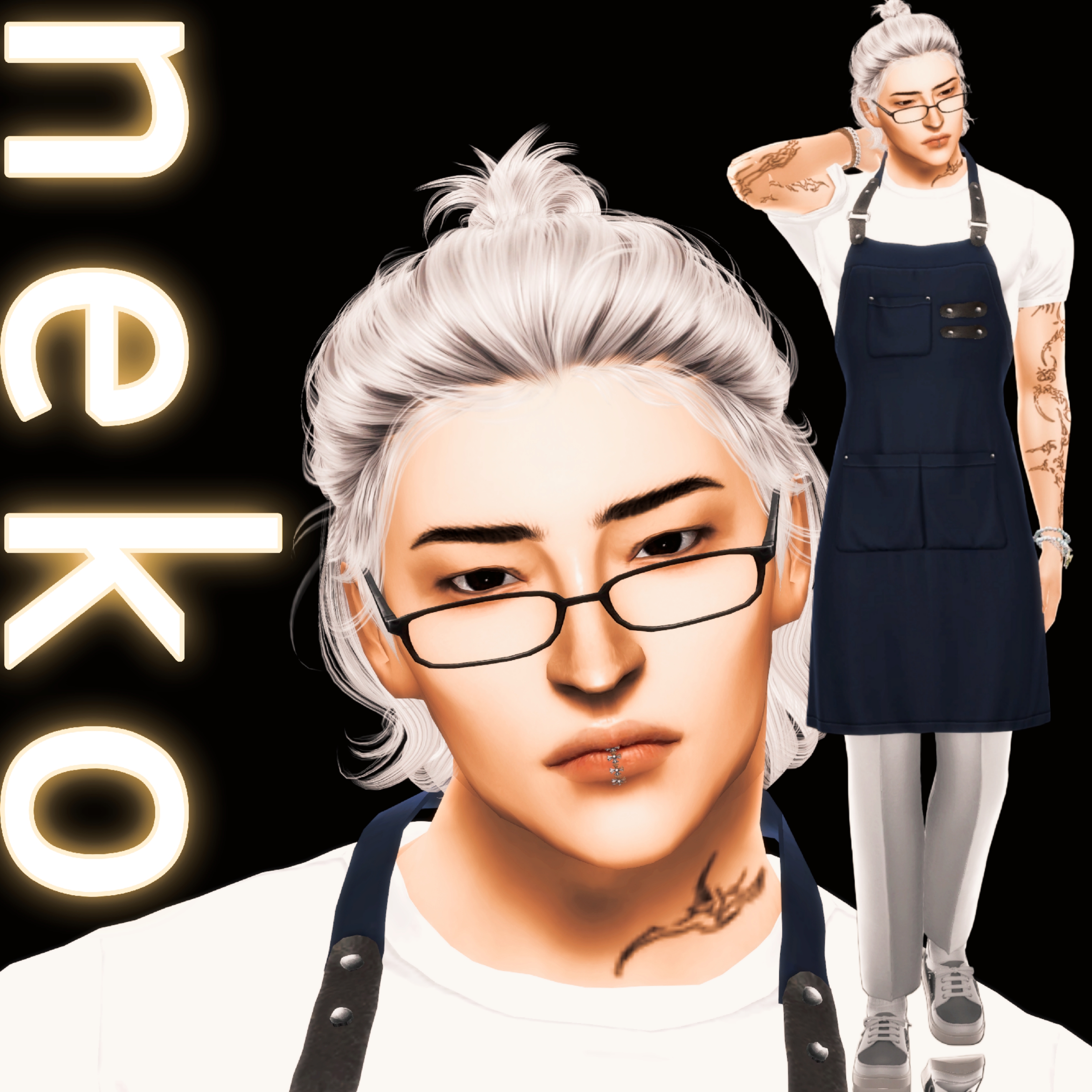 ~Neko~ Деррэк Уокер для Sims 4