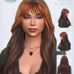 Женская прическа Cherie Hairstyle для Sims 4 Женская прическа Cherie Hairstyle для Sims 4