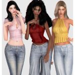 Летние топы для симочек Sunkissed Tops Set для Sims 4 Летние топы для симочек Sunkissed Tops Set для Sims 4