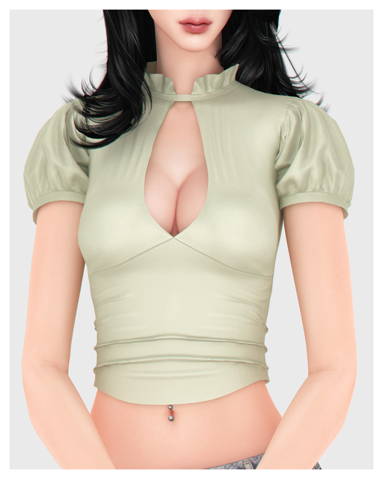 Летние топы для симочек Sunkissed Tops Set для Sims 4