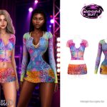 Сет для летних вечеринок Midnight Sun Lights Set для Sims 4