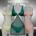 Пляжный наряд для симочек Vanya Outfit для Sims 4