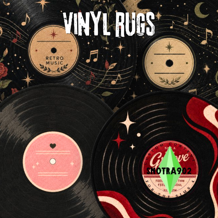 Ковры Vinyl Rugs для Sims 4