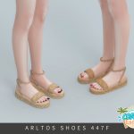 Сандалии для женщин и девочек Woven Platform Sandals для Sims 4