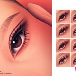 2D реснички 2D MM Fine Wisps Lashes для Sims 4