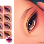 Тени для век MM Bloom Eyeshadow для Sims 4 Тени для век MM Bloom Eyeshadow для Sims 4
