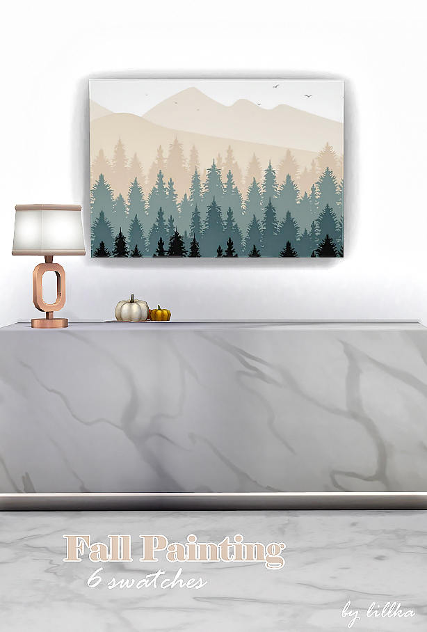 Картина Fall Painting для Sims 4