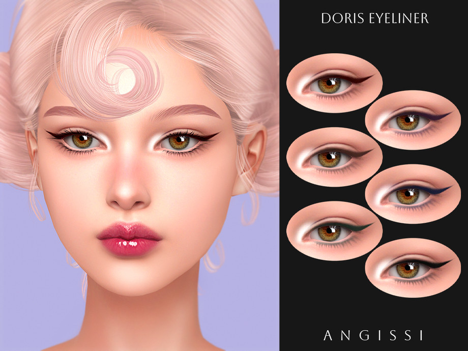 Подводка и линзы Doris для Sims 4