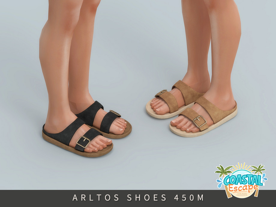 Курортные сандалии Resort Sandals для Sims 4