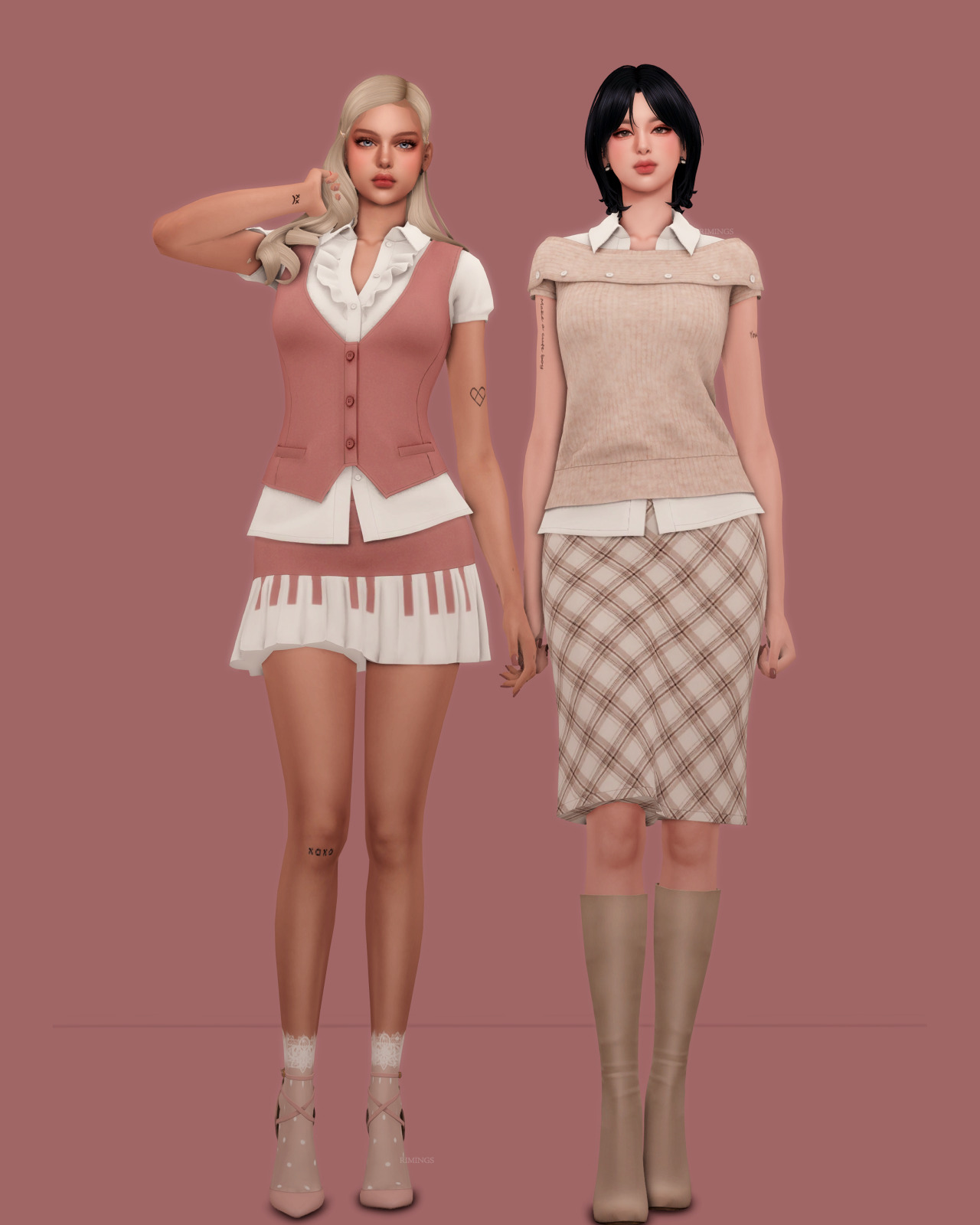 Мелодичный мни-сет для симочек The Piano & Symphony для Sims 4