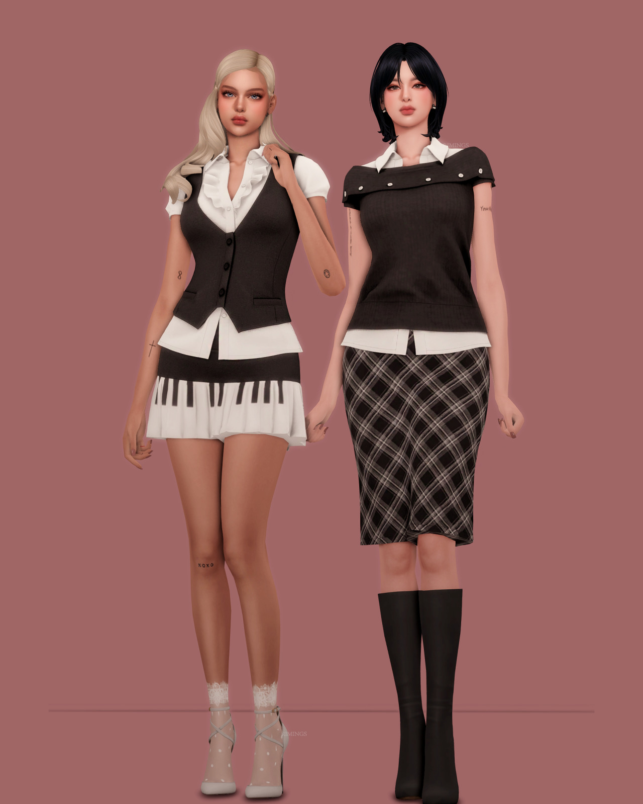 Мелодичный мни-сет для симочек The Piano & Symphony для Sims 4