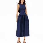 Платье для симочек Sleeveless Button-front Corset Maxi Dress для Sims 4 Платье для симочек Sleeveless Button-front Corset Maxi Dress для Sims 4