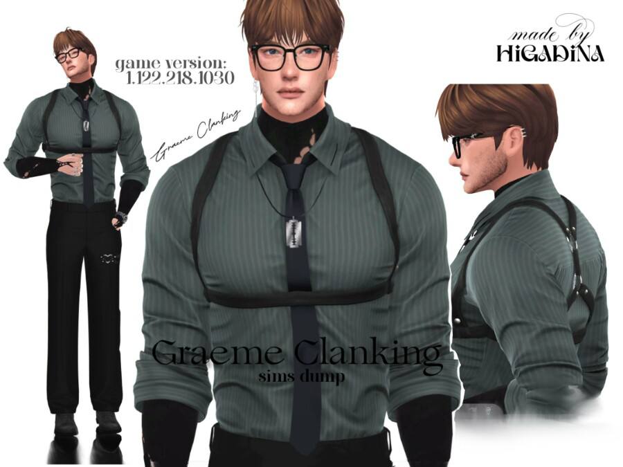Graeme Clanking by HiGadina (simdump) для Sims 4