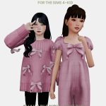 Сет для девочек COZY RIBBON BOW для Sims 4