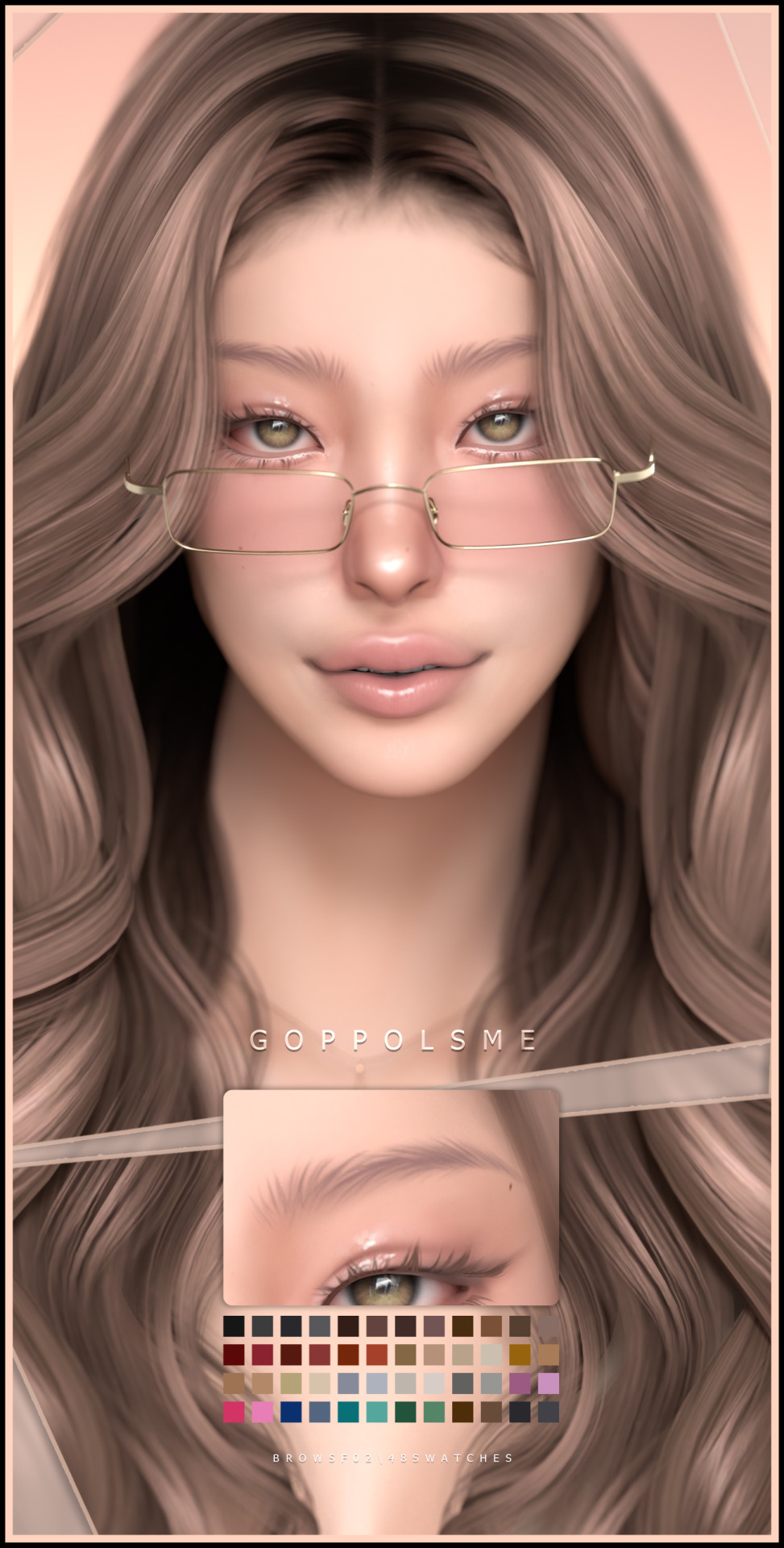 Брови BROWS F02 для Sims 4