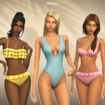 Пляжный сет Riviera Set для Sims 4